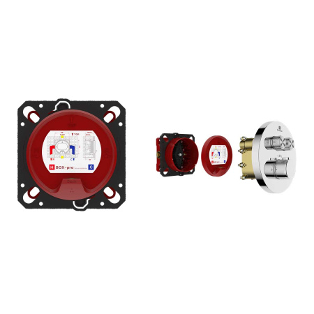 Встраиваемый смеситель для душа VSCV-322T-MCH двухфункциональный, термостатический, хром