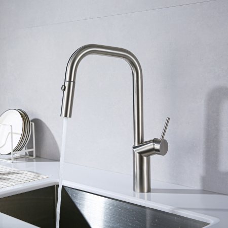 Смеситель для кухни Vincea VKF-107BN, брашированный никель