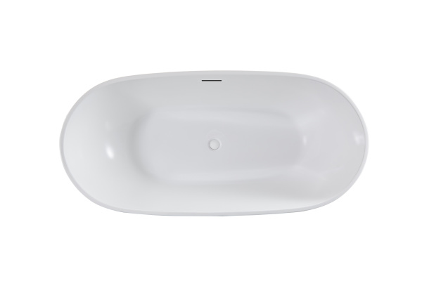 Ванна акриловая Vincea VBT-408-1800MW, 1800*815*580, цвет белый матовый, щелевой перелив