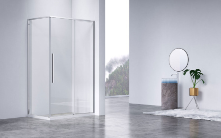 Душевой уголок Slim-N VSR-4SN9012CL, 1200*900, хром, стекло прозрачное