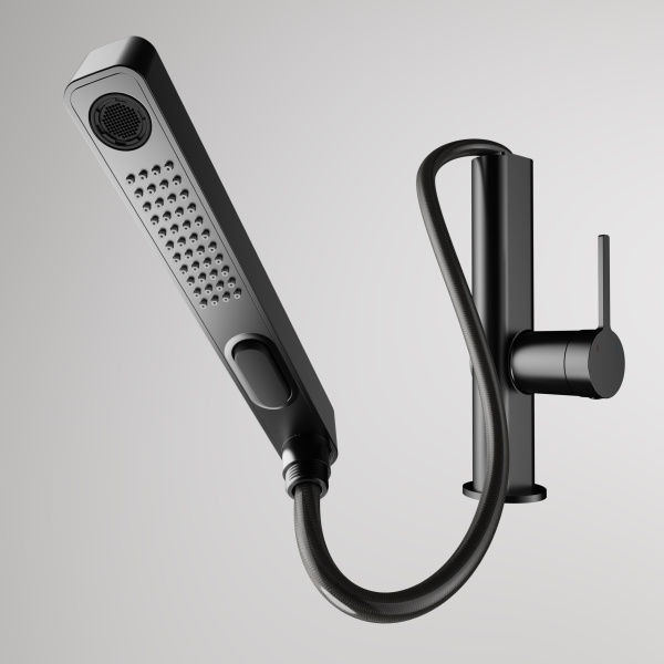 Смеситель для кухни Vincea VKF-22GM, вороненая сталь