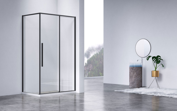 Душевой уголок Slim-N VSR-4SN9011CLB, 1100*900, черный, стекло прозрачное Душевой уголок Slim-N VSR-4SN9011CLB, 1100*900, черный, стекло прозрачное
