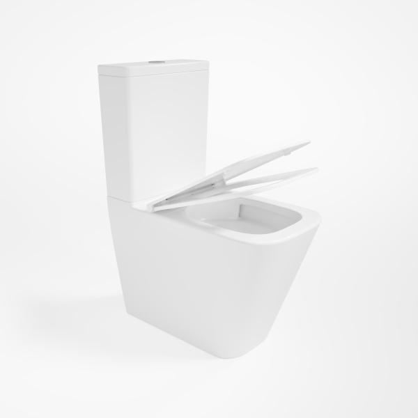 Унитаз-компакт Tornado Q-Line VT2-12T,  цвет белый, ультратонкое сиденье soft-close, P-trap