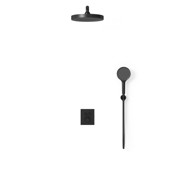 Душевой комплект Inspire VSFW-3I21T2MB встраиваемый, термостатический, двухрежимный, черный