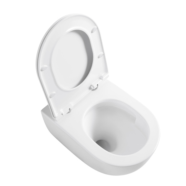 Унитаз подвесной Globo VT1-74T Tornado, цвет белый, ультратонкое soft-close сиденье