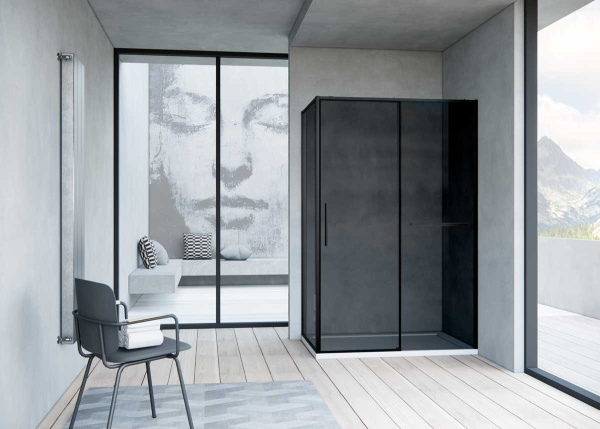 Душевой уголок Slim Soft VSR-1SS9012CGB, 1200*900, черный, стекло тонированное Душевой уголок Slim Soft VSR-1SS9012CGB, 1200*900, черный, стекло тонированное