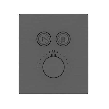 Душевой комплект Инспаер (Inspire) VSFW-3I21T2GM встраиваемый, термостатический, двухрежимный, вороненая сталь