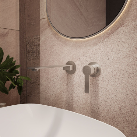 Смеситель для раковины Линеа (Linea) VBFW-4LN1BN встраиваемый, брашированный никель