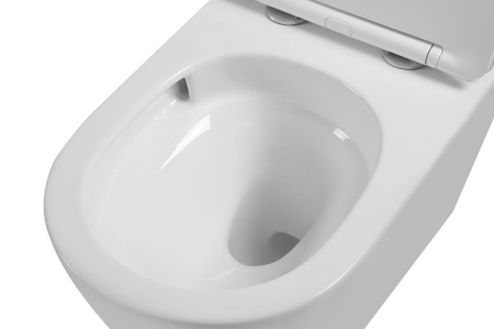 Унитаз подвесной Глобо (Globo) VT1-14T Торнадо, цвет белый, ультратонкое микролифт сиденье