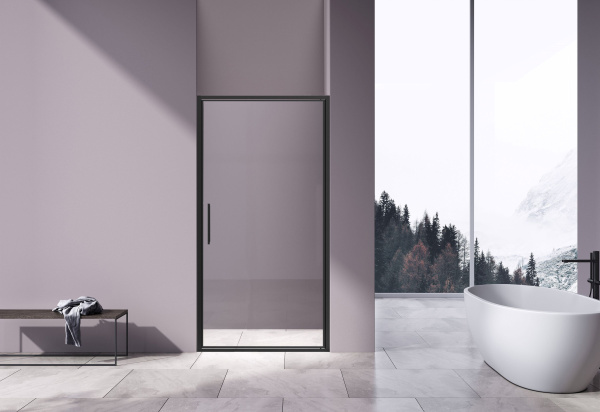 Душевая дверь Slim 8mm VDP-4SL100CLB, черный, стекло прозрачное Душевая дверь Slim 8mm VDP-4SL100CLB, черный, стекло прозрачное