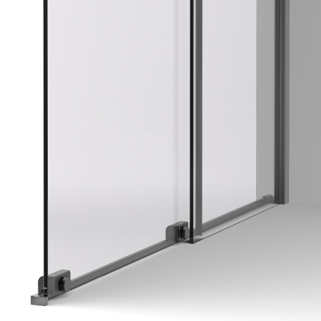 Душевая перегородка Волк-Ин (Walk-In) VSW-1WSL120CGGM, 1200*2000, вороненая сталь, стекло тонированное