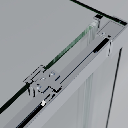 Душевой уголок Софт 2 (Soft 2) VSR-3SO28011CL, 1100*800, хром, стекло прозрачное