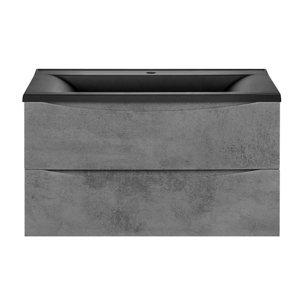 База под раковину Mia 900 подвесная, 2 выкатных ящика soft close, Beton