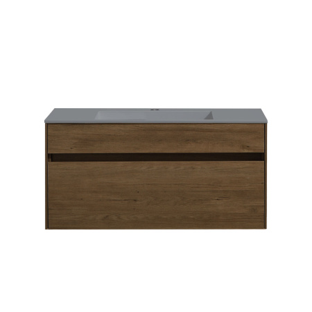 База под раковину Кьяра (Chiara) 1000 подвесная, 1 выкатной ящик микролифт, Дуб табак (T.Oak)