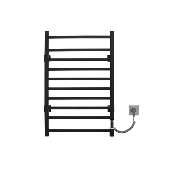 Полотенцесушитель с электрическим нагревательным элементом, тип: Э2. Модель Pro-gress, арт. Vincea VTD-1LBE 50x80, черный, таймер