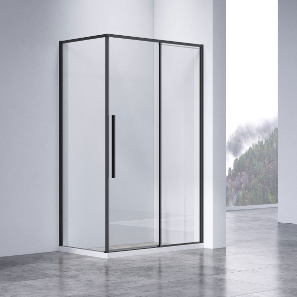 Душевой уголок Slim-N VSR-4SN9011CLB, 1100*900, черный, стекло прозрачное Душевой уголок Slim-N VSR-4SN9011CLB, 1100*900, черный, стекло прозрачное