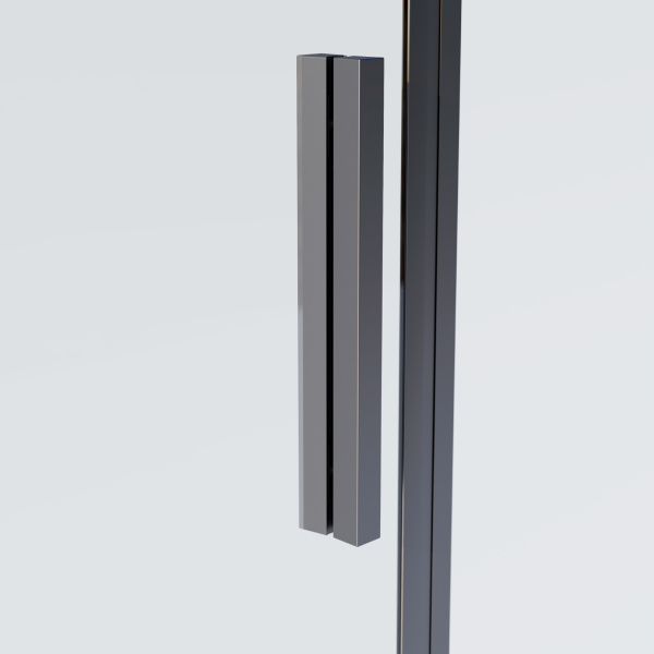 Душевая дверь Софт 2 (Soft 2) VDS-3SO2100CLGM, 1000, вороненая сталь, стекло прозрачное