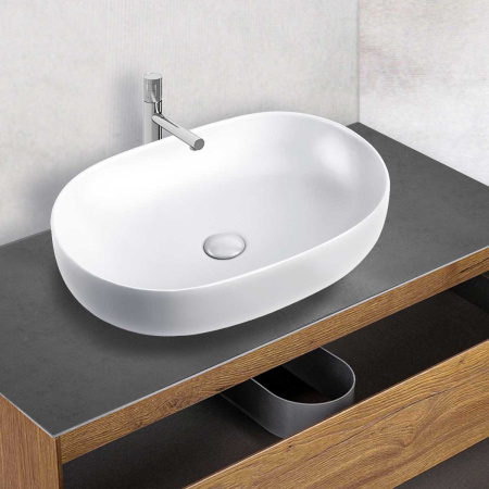 Раковина керамическая Vincea VBS-113, 600*400*135, цвет белый