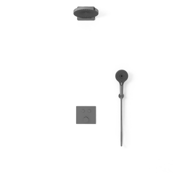 Душевой комплект Inspire VSFW-4I211GM встраиваемый, вороненая сталь