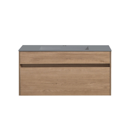 База под раковину Кьяра (Chiara) 1000 подвесная, 1 выкатной ящик микролифт, Натуральный дуб (N.Oak)