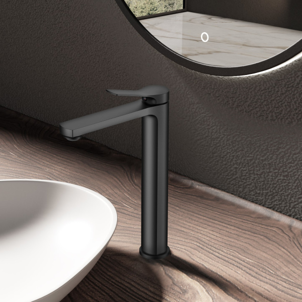 Смеситель для раковины Arco VBF-4AR02MB, черный матовый