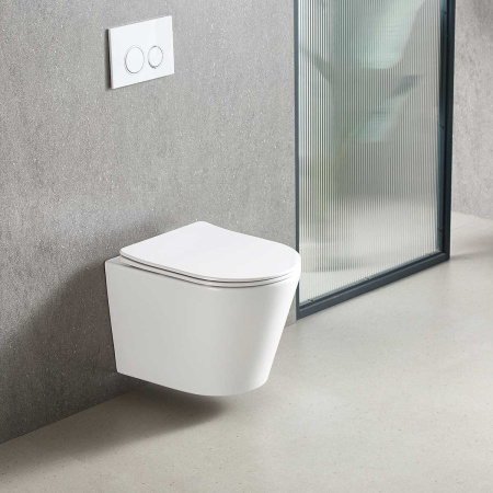 Унитаз подвесной Piatti VT1-11T Tornado, цвет белый, ультратонкое soft-close сиденье