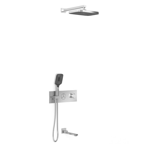 Душевой комплект VSFW-432T1CH встраиваемый, термостатический, трехрежимный, хром