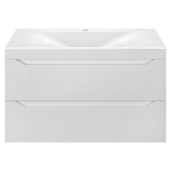 База под раковину Fine 800 подвесная, 2 выкатных ящика soft close, G.White