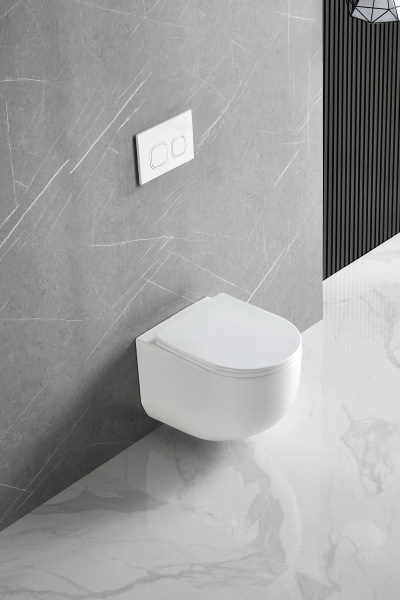 Унитаз подвесной Globo VT1-52T Tornado, цвет белый, ультратонкое soft-close сиденье