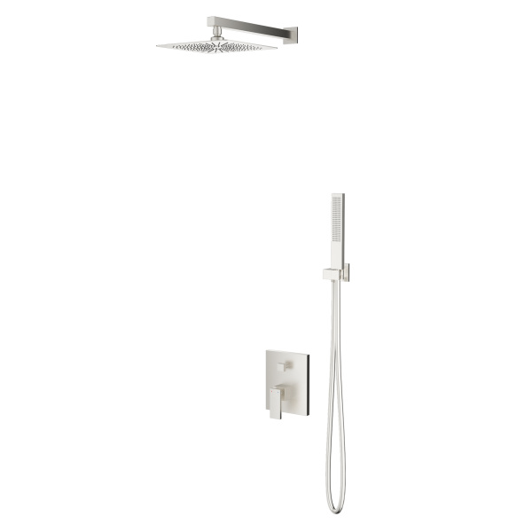 Душевой комплект Dice VSFW-2DS1BN встраиваемый, 2 режима, 25см S304 верх душ, брашированный никель