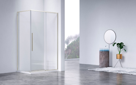 Душевой уголок Слим-Н (Slim-N) VSR-4SN9012CLBN, 1200*900, брашированный никель, стекло прозрачное