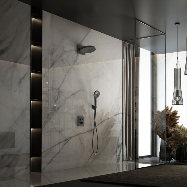 Душевой комплект Inspire VSFW-3I21T1MB встраиваемый, термостатический, двухрежимный, черный
