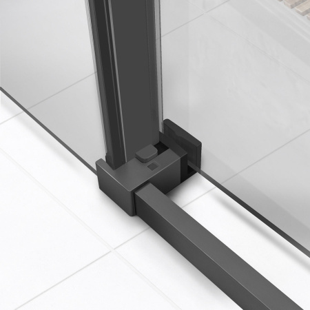 Душевой уголок Слим Софт (Slim Soft) VSR-1SS8011CLGM, 1100*800, вороненая сталь, стекло прозрачное