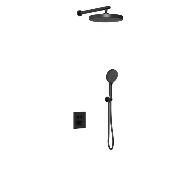 Душевой комплект Inspire VSFW-3I21T2MB встраиваемый, термостатический, двухрежимный, черный