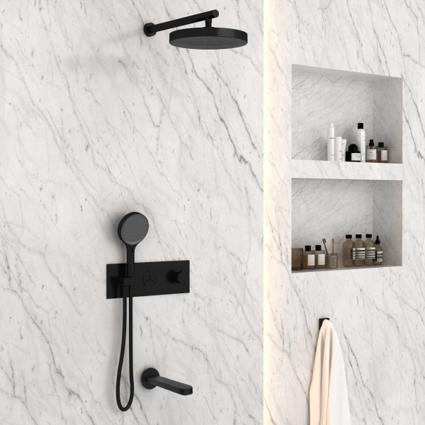 Душевой комплект Inspire VSFW-432TI3MB встраиваемый, черный