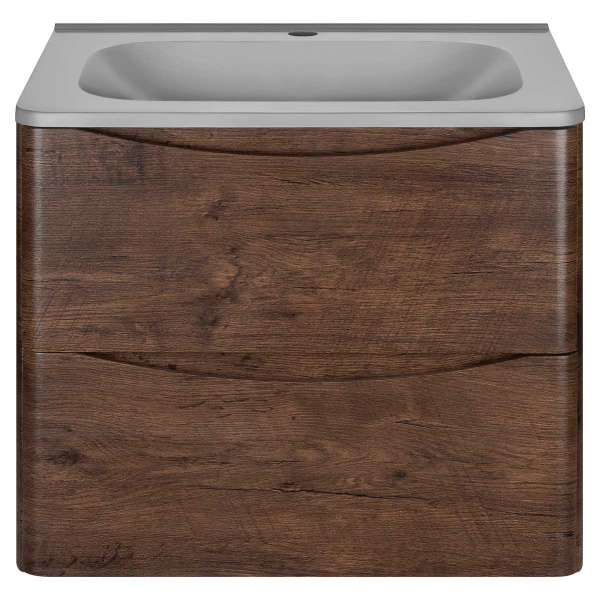 База под раковину Paola 600 подвесная, 2 выкатных ящика soft close, R.Wood