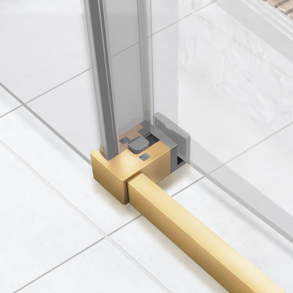 Душевой уголок Slim Soft VSR-1SS9014CLG, 1400*900, брашированное золото, стекло прозрачное Душевой уголок Slim Soft VSR-1SS9014CLG, 1400*900, брашированное золото, стекло прозрачное