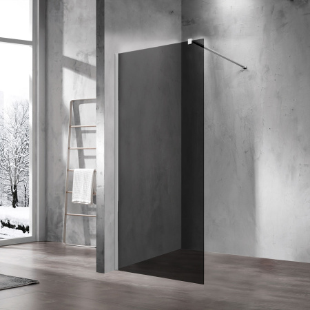 Душевая перегородка Волк-Ин (Walk-In) VSW-1H110CG, 1100*2000, хром, стекло тонированное