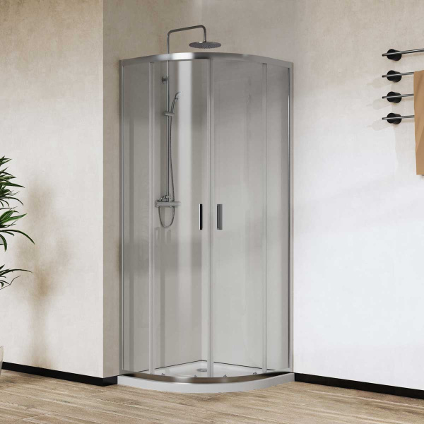 Душевой уголок City VSQ-5CT900CL, 900*900, хром, стекло прозрачное  Душевой уголок City VSQ-5CT900CL, 900*900, хром, стекло прозрачное