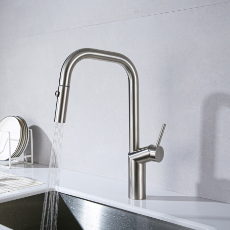 Смеситель для кухни Vincea VKF-107BN, брашированный никель