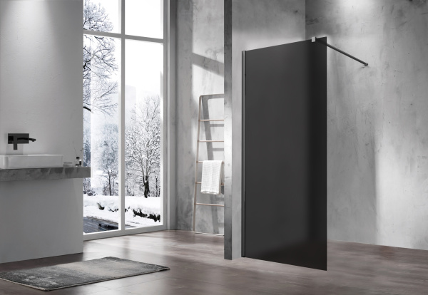 Душевая перегородка Walk-In VSW-1H900GFGM, 900*2000, вороненая сталь, стекло матовое тонированное Душевая перегородка Walk-In VSW-1H900GFGM, 900*2000, вороненая сталь, стекло матовое тонированное