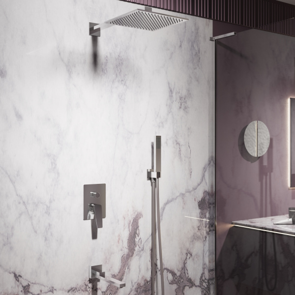 Душевой комплект Puro VSFW-5P1CH встраиваемый, 3 режима, хром