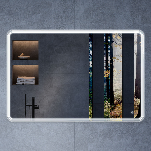 Зеркало с подсветкой VLM-3MA120 1200х800 c сенсорным выключателем и диммером