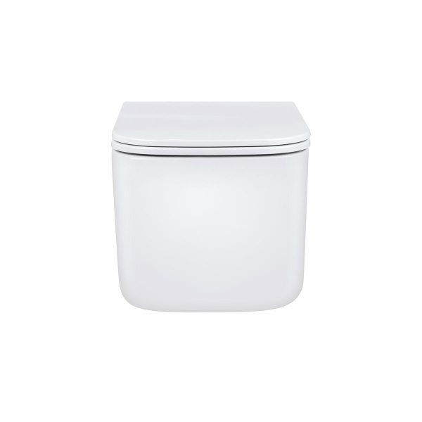 Унитаз подвесной Ultra VT1-32 безободковый, цвет белый, ультратонкое soft-close сиденье