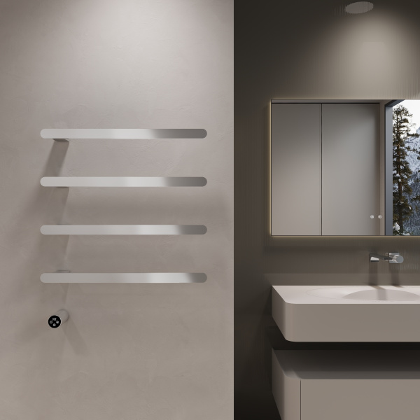 Полотенцесушитель электрический Vincea VTD-2H2CH, хром, таймер