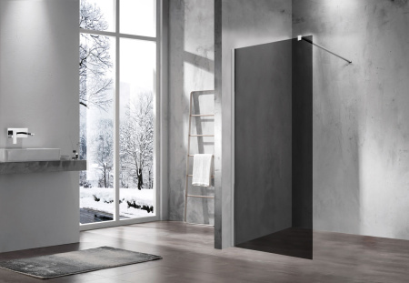 Душевая перегородка Волк-Ин (Walk-In) VSW-1H110CG, 1100*2000, хром, стекло тонированное