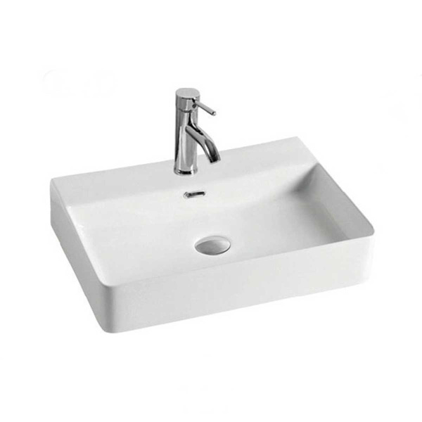 Раковина керамическая Vincea VBS-303, 600*420*130 накладная, цвет белый Раковина керамическая Vincea VBS-303, 600*420*130 накладная, цвет белый