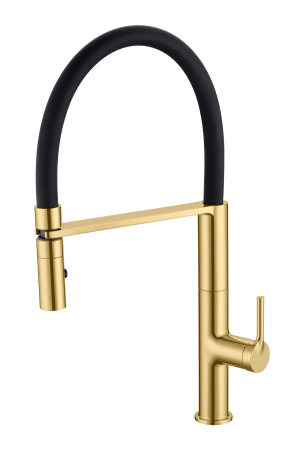 Смеситель для кухни Vincea VKF-114BG, брашированное золото