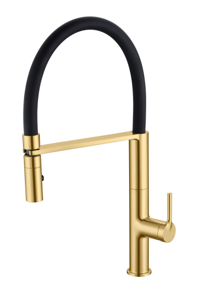 Смеситель для кухни Vincea VKF-114BG, брашированное золото