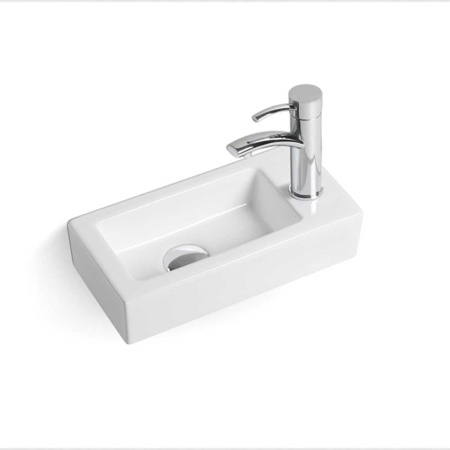 Раковина керамическая Vincea VBS-133R, 370*180*90, цвет белый